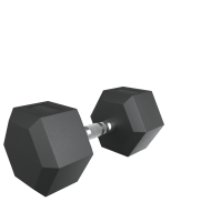 Гантель гексагональная UNIX Fit обрезиненная 27,5 кг / шт.